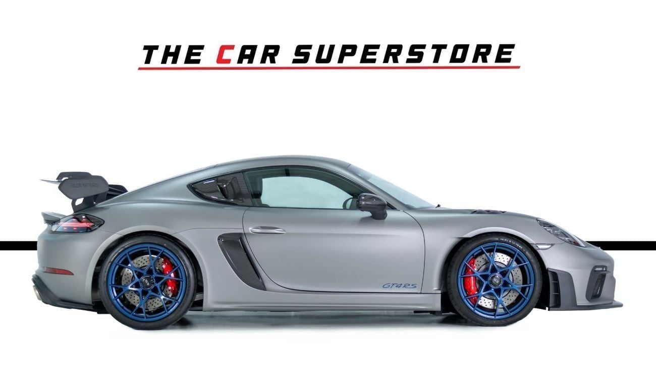 Porsche 718 Cayman GT4 RS 4.0L (493 HP) A/T Brand New-GCC-Weissach Package-Porsche warranty Until 04/2028