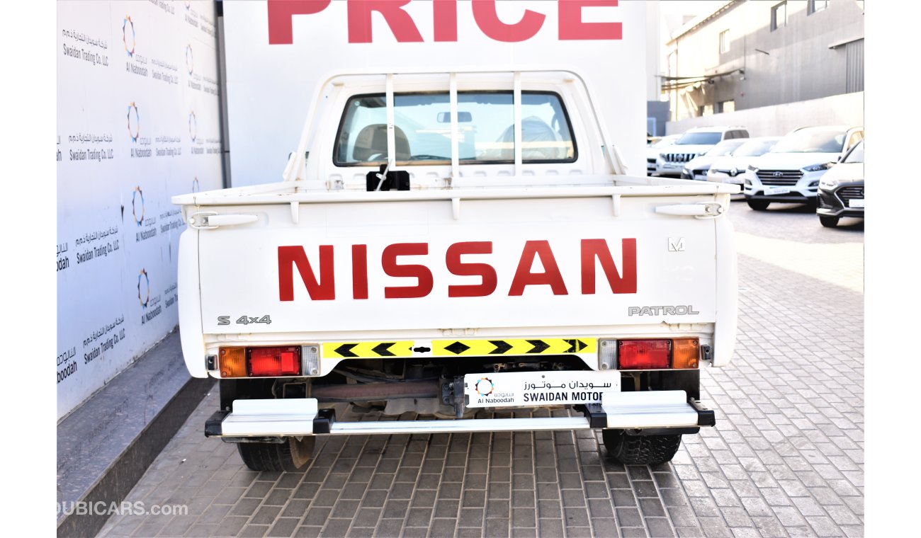 نيسان باترول بيك آب AED 1664 PM | 4.8L 4X4 SINGLE CABIN GCC WARRANTY