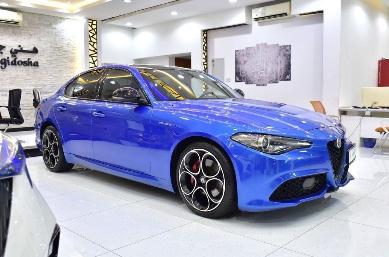 ألفا روميو جوليا EXCELLENT DEAL for our Alfa Romeo Giulia Q2 Veloce ( 2023 Model ) in Blue Color GCC Specs