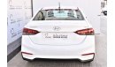 Hyundai Accent AED 1037 PM | 1.6L GL BASE GCC WARRANTY