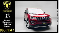 Ford Explorer XLT + LEATHER SEATS + BIG SCREEN + 4WD / GCC / 2017 / WARRANTY / FSH FROM (AL TAYER) / 1,229 DHS P.M