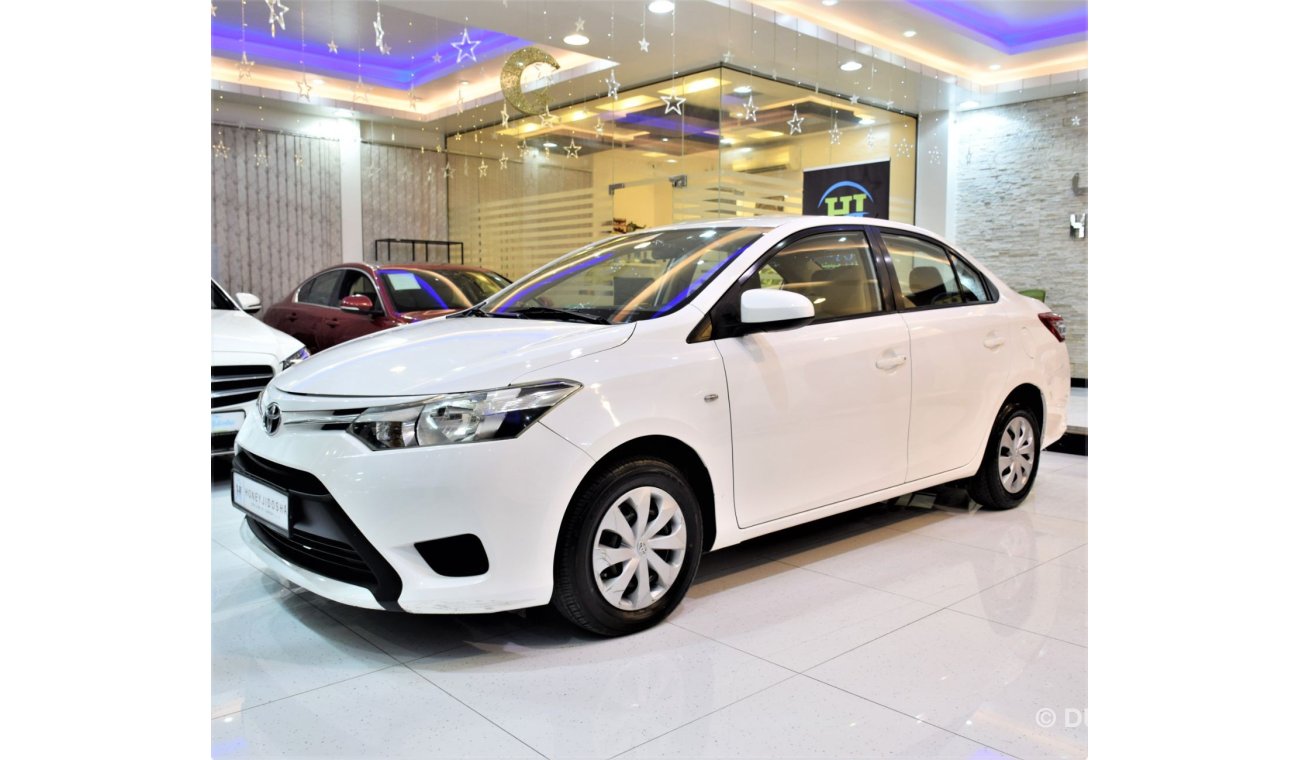 Toyota Yaris ORIGINAL PAINT ( صبغ وكاله ) Toyota Yaris SE 1.5 ( 2015 Model! ) in White Color! GCC Specs