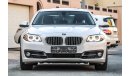 BMW 520i Full Option 2016 GCC under Warranty with Zero downpayment.