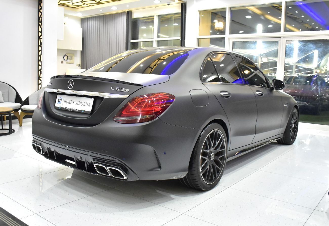 مرسيدس بنز C 63 S EXCELLENT DEAL for our Mercedes Benz C63s AMG ( 2020 Model ) in Matte Black Color European Specs