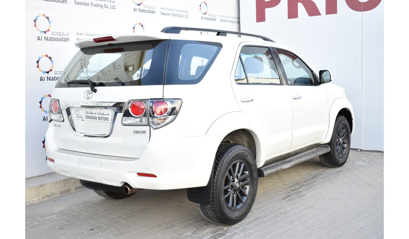 تويوتا فورتونر 4.0L GXR V6 4WD 2015 GCC SPECS WITH DEALER WARRANTY