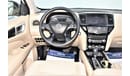 Nissan Pathfinder AED 1359 PM | 3.5L LE V6 4WD GCC DEALER WARRANTY