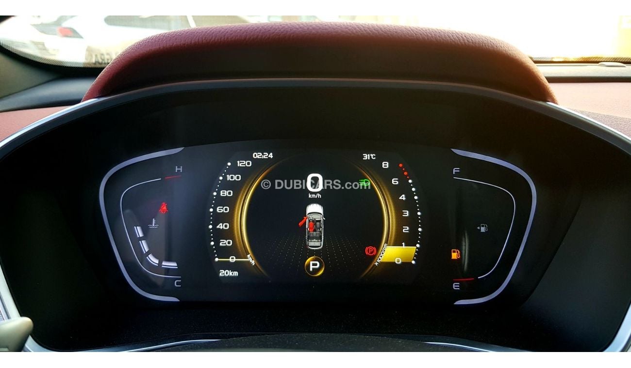 جيلي كول تري 2023 - Red Color-Digital Display -360° Panoramic View-Cruise Control