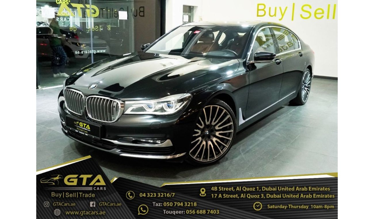 بي أم دبليو 750 2017 BMW 750LI Luxury xDrive, Warranty, Full BMW History, GCC, Low Kms