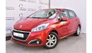 Peugeot 208 AED 723 PM | 1.6L ACTIVE 2019 GCC AGENCY WARRANTY UP TO 2024 OR 100000KM