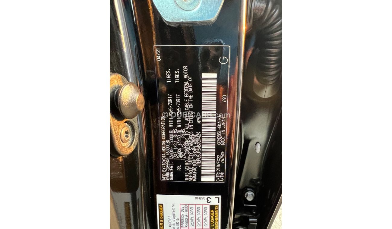 Toyota 4Runner 2021 TRD EDITION 4x4 RUN AND DRIVE UAE PASS