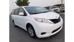 Toyota Sienna 2013 TOYOTA SIENNA LE WHITE 6 CYLINDER ENGINE SIZE 3.5L 113281 Miles Driven USA IMPORTED PRICE 37000