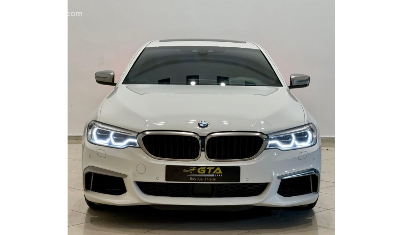 BMW M550i 2018 BMW M550i, BMW Warranty + Service Package, Huge Options List, Low KMs, GCC