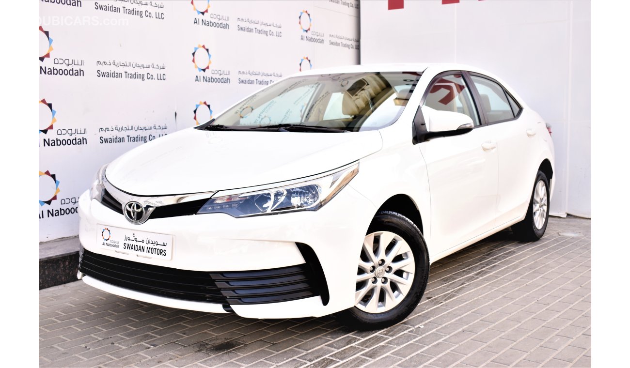 Toyota Corolla AED 1035 PM | 2.0L SE 2018 GCC WARRANTY