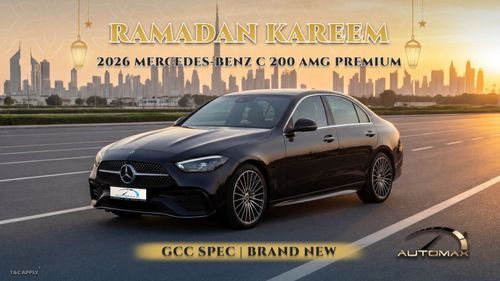 Mercedes-Benz C 200 AMG Premium EQ Boost 1.5L RWD 2026 GCC 0Km With 2 Years Unlimited Mileage Warranty @Official Dealer