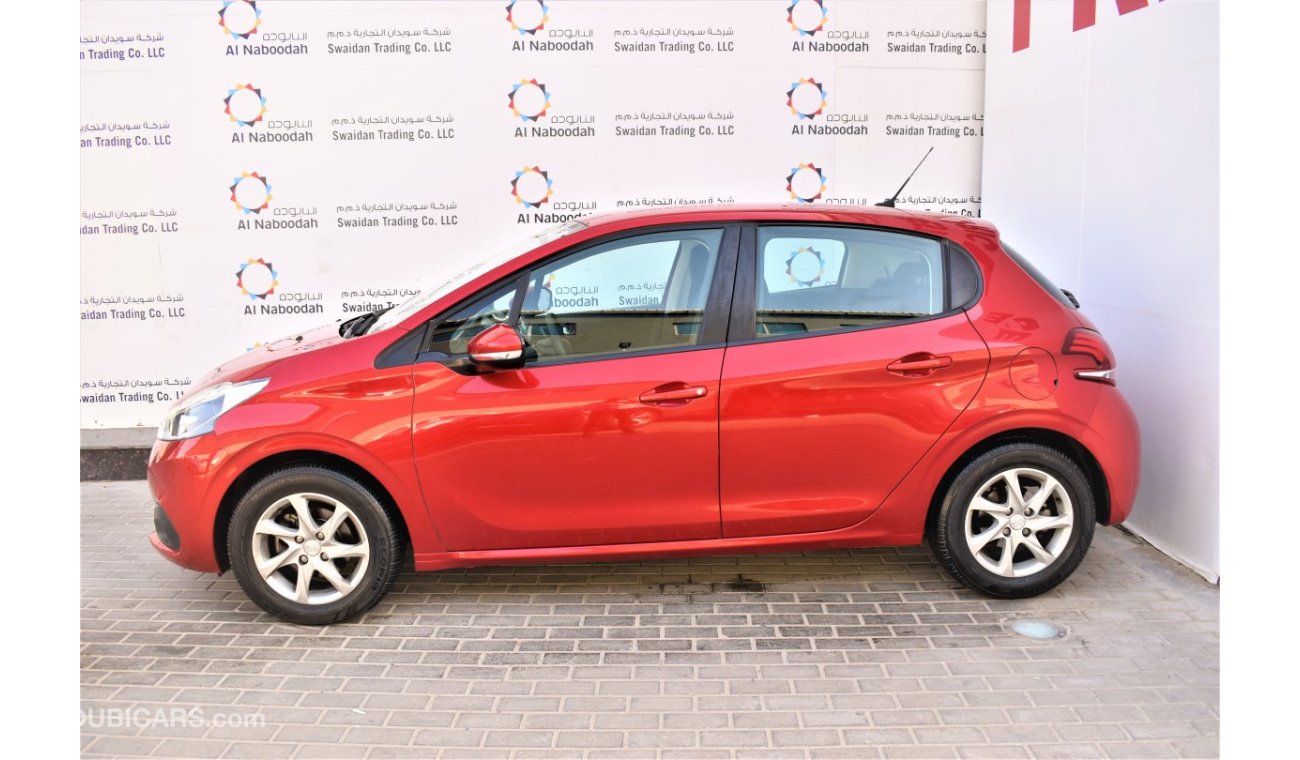 Peugeot 208 AED 723 PM | 1.6L ACTIVE 2019 GCC AGENCY WARRANTY UP TO 2024 OR 100000KM