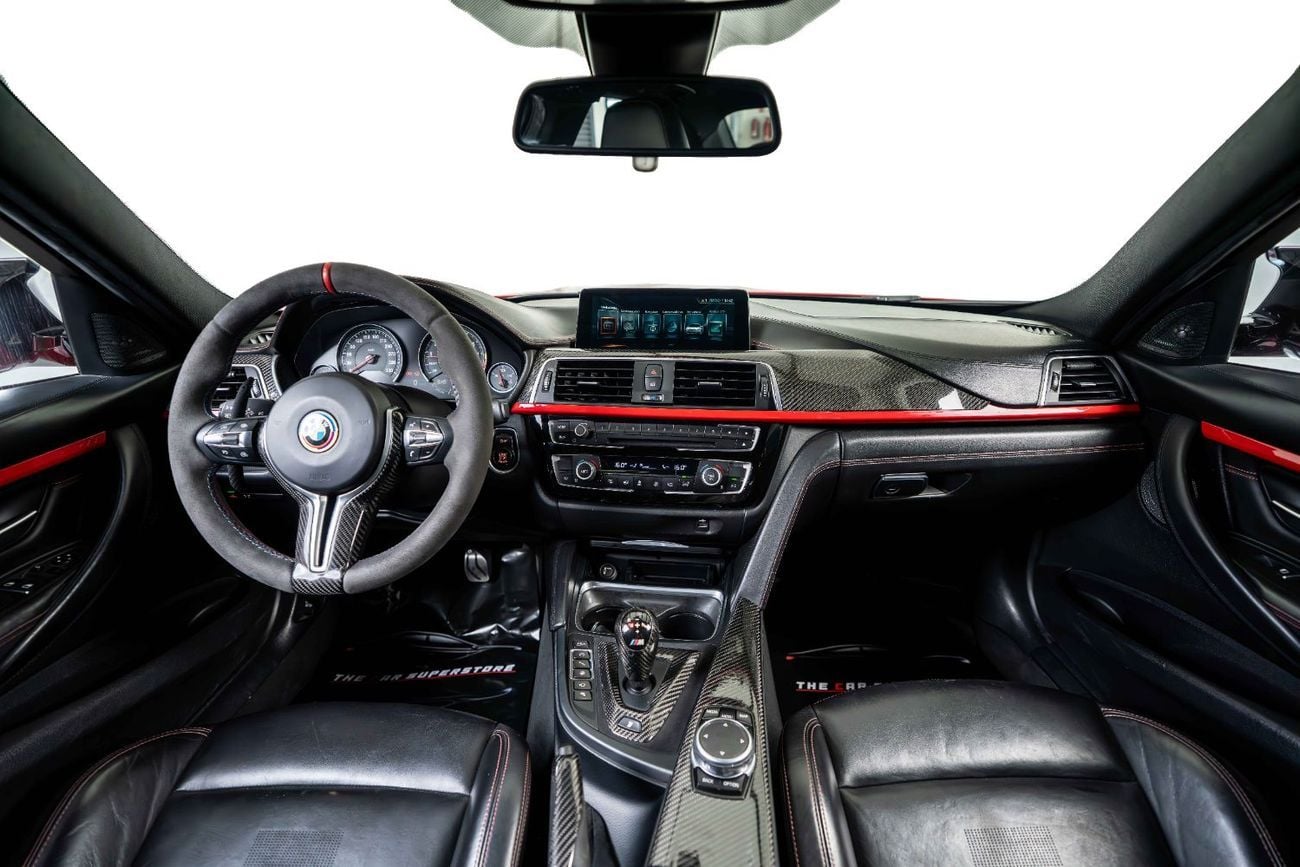 BMW M3 Competition 3.0L Rosso Corsa BMW Individual Color-Carbon Ceramic Brakes-Gold Brake Calipers