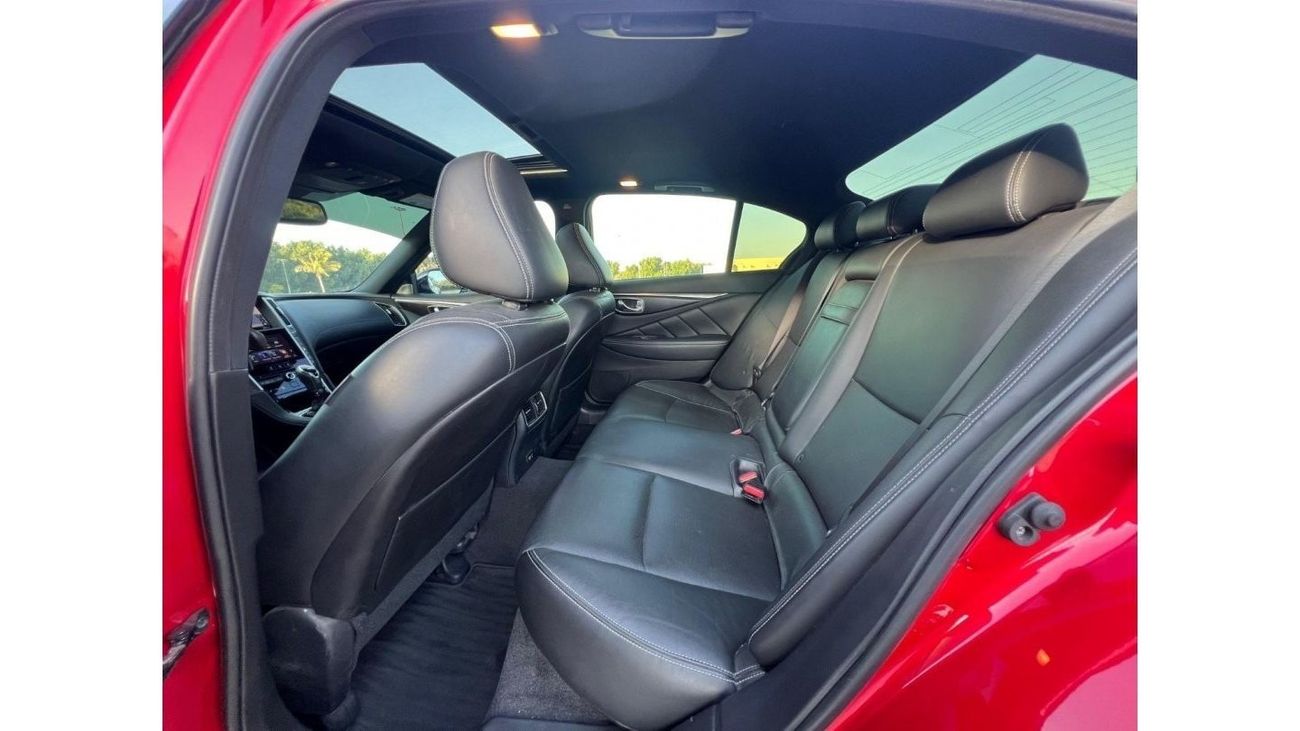 Infiniti Q50 Red Sport 400 INFINITI Q-50S TWIN TURBO 2021 US // LOW MILEAGE // GOOD CONDITION // FULL OPITION