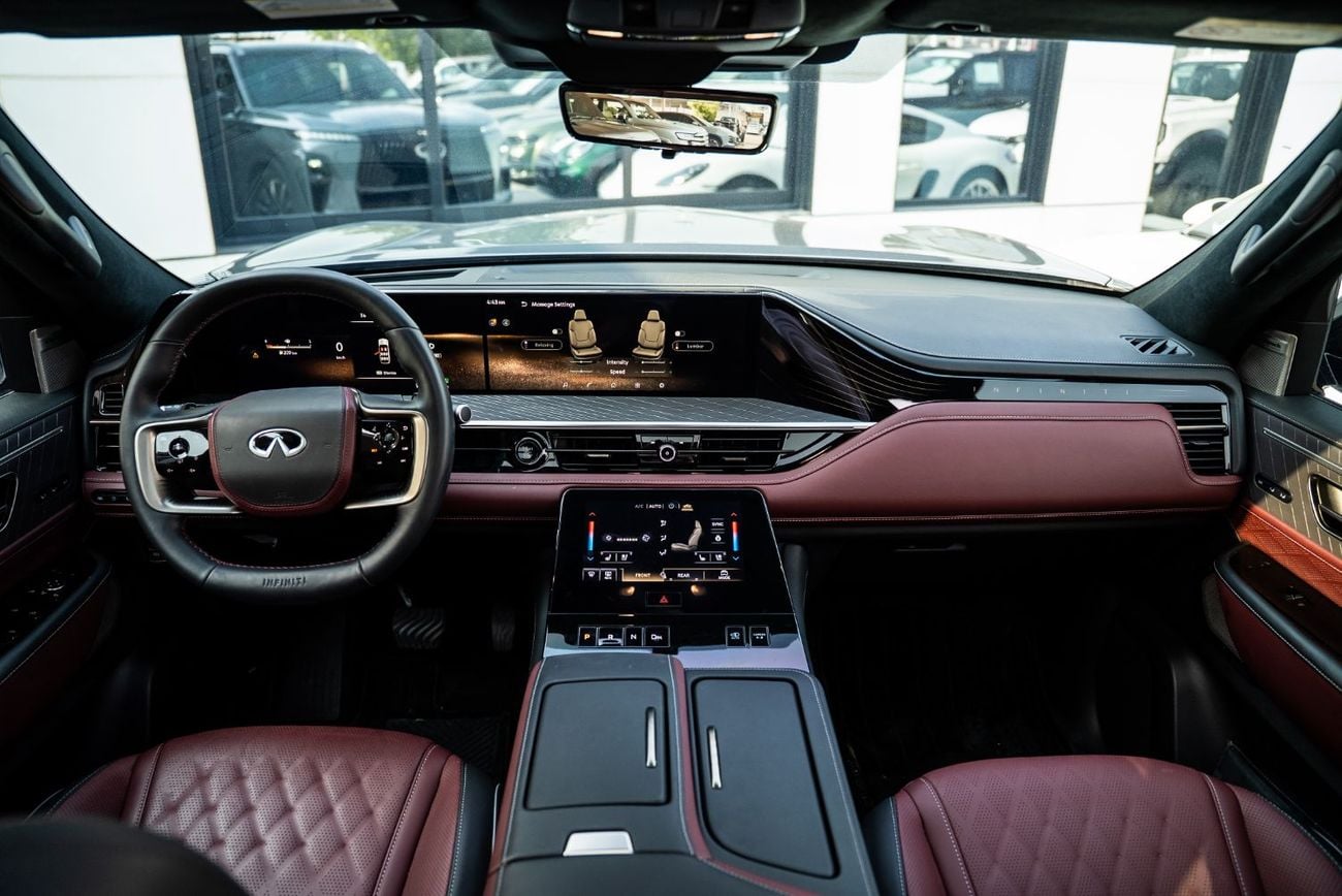 Infiniti QX80 AUTOGRAPH BENCH CHAIRS Autograph 2025 GCC Specs Agency Warranty Full Service History 3.5L Twin Turbo