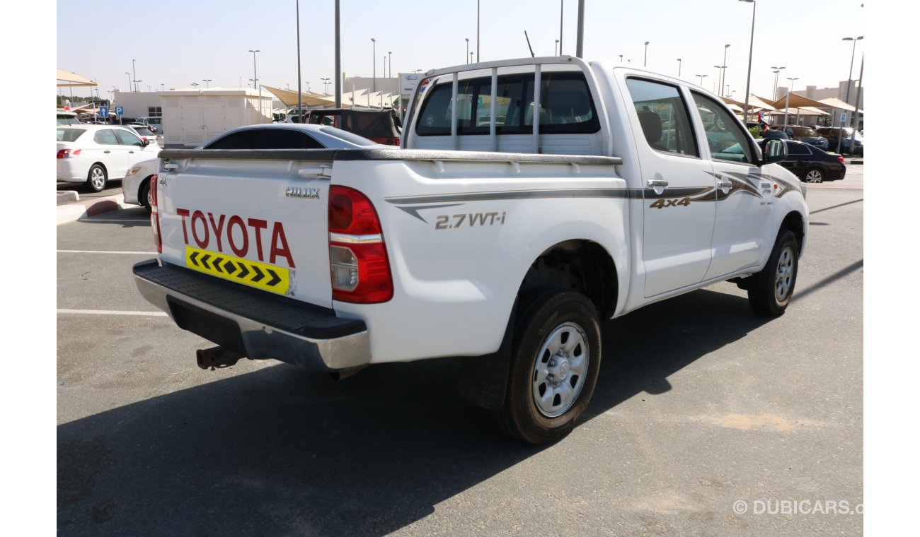 تويوتا هيلوكس GL 4X4 DOUBLE CABIN AUTOMATIC GEAR 2.7VVTI PICKUP GCC SPECS