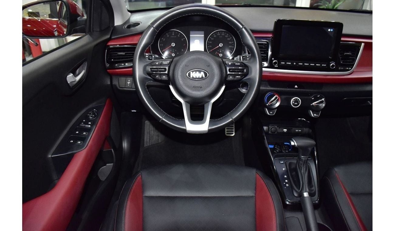 Kia Rio EXCELLENT DEAL for our KIA Rio 1.6L ( 2021 Model ) in Red Color GCC Specs