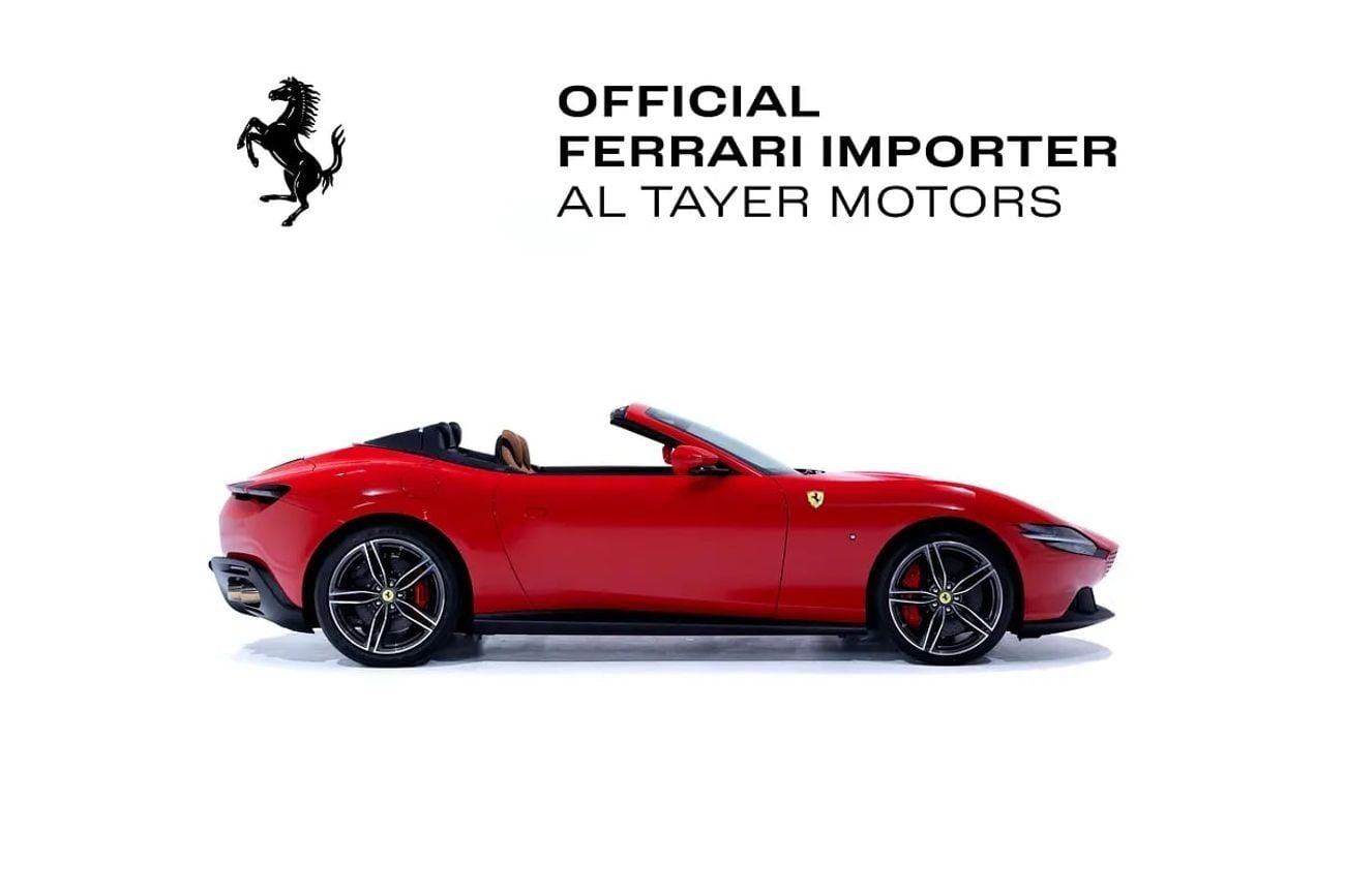 فيراري روما Spider – Delivery Mileage | Red Exterior | Cuoio Interior