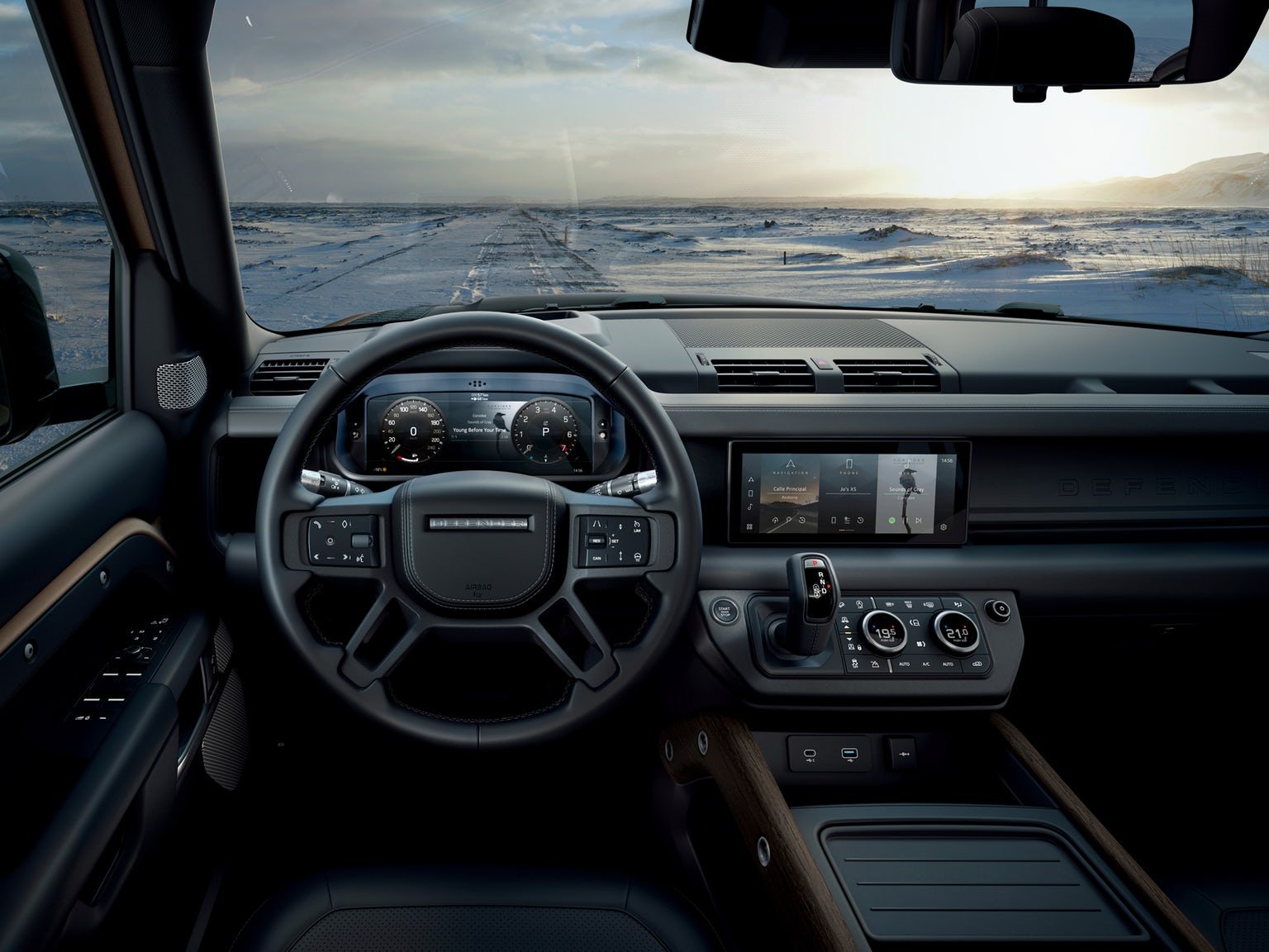 Land Rover Defender interior - Cockpit