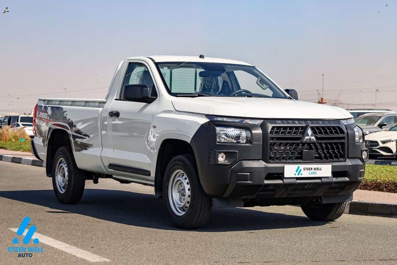 ميتسوبيشي L200 GL SINGLE CABIN DSL 2026 Single Cabin | 2.4L Turbo DSL | 5-Speed MT | 4WD | Heavy-Duty Workhorse
