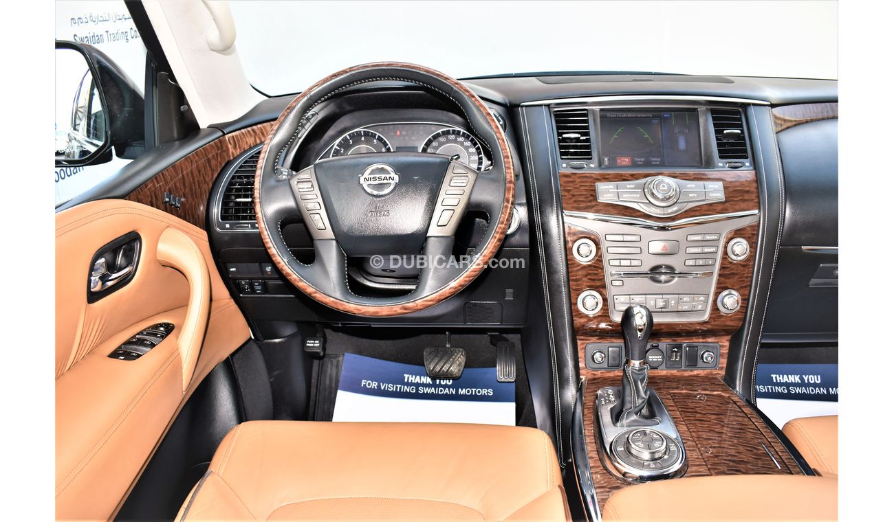 Nissan Patrol AED 3330 PM | 5.6L LE PLATINUM CITY GCC DEALER WARRANTY