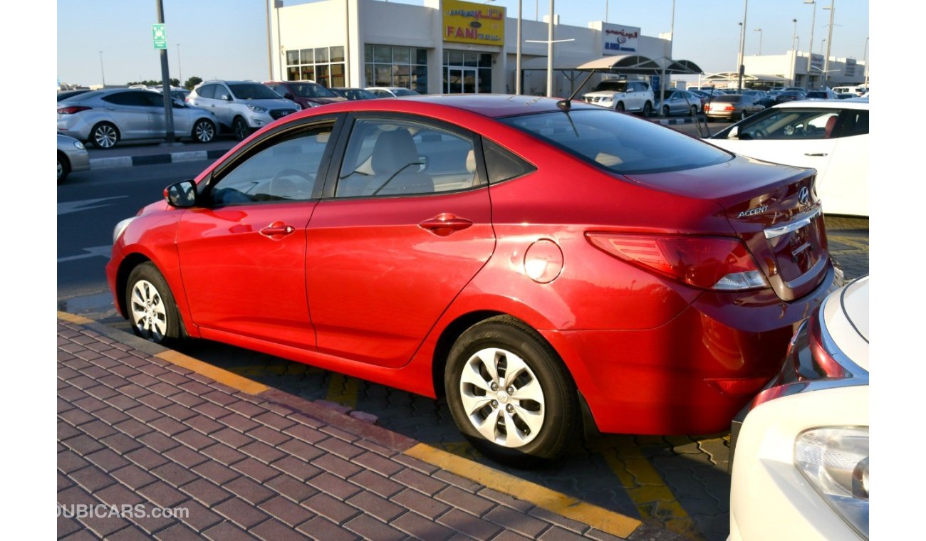 Hyundai Accent SILVER 2015 GCC NO PAIN NO ACCIDENT PERFECT