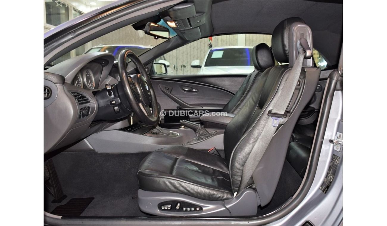 BMW 645 EXCELLENT DEAL for our BMW 645Ci CONVERTIBLE ( 2004 Model! ) in Silver Color! GCC Specs