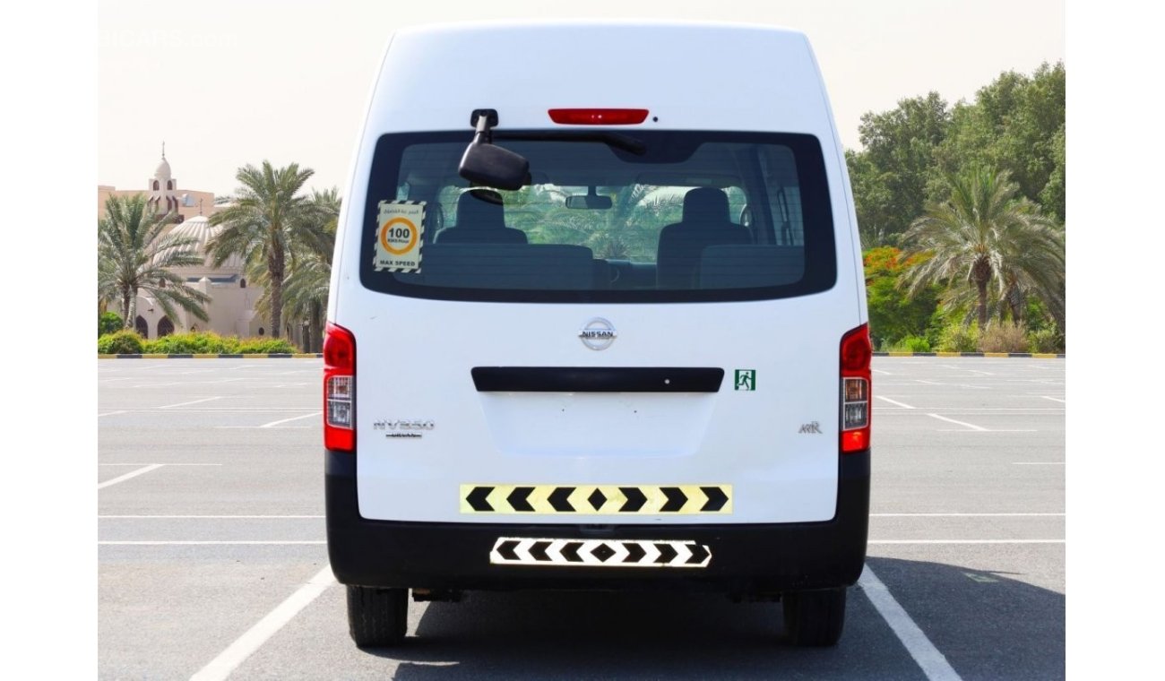 نيسان أورفان 2017 | NV350 COMMUTER VAN | 13 SEATER, MANUAL, PETROL | GCC SPECS - EXCELLENT CONDITION