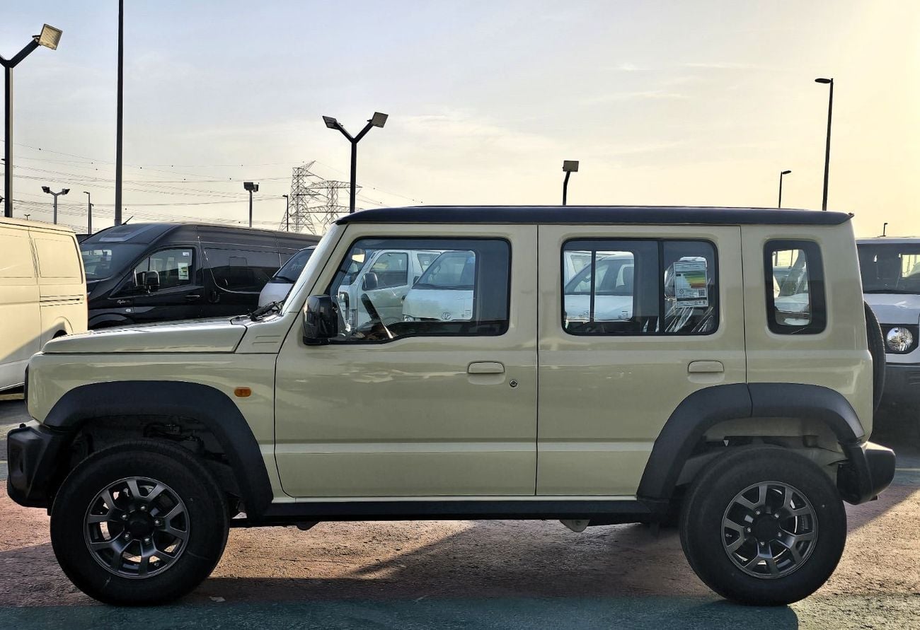 سوزوكي جيمني SUZUKI Jimny GLX 1.5L AT SUV 4WD 5Doors beige color with black roof gcc 2026 model
