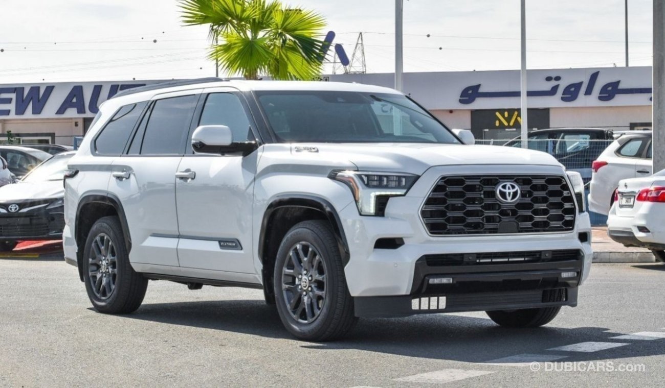 تويوتا سيكويا Brand New Toyota Sequoia Limited Platinum Hybrid | White/Black | 2023 | For Export Only