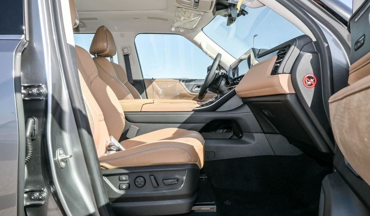 إنفينيتي QX80 Brand New Inifiniti QX80 Sensory 2025 Export 3.5TT 4WD A/T Petrol|Grey/Brown |INF-QX80-SENSORY-8S|