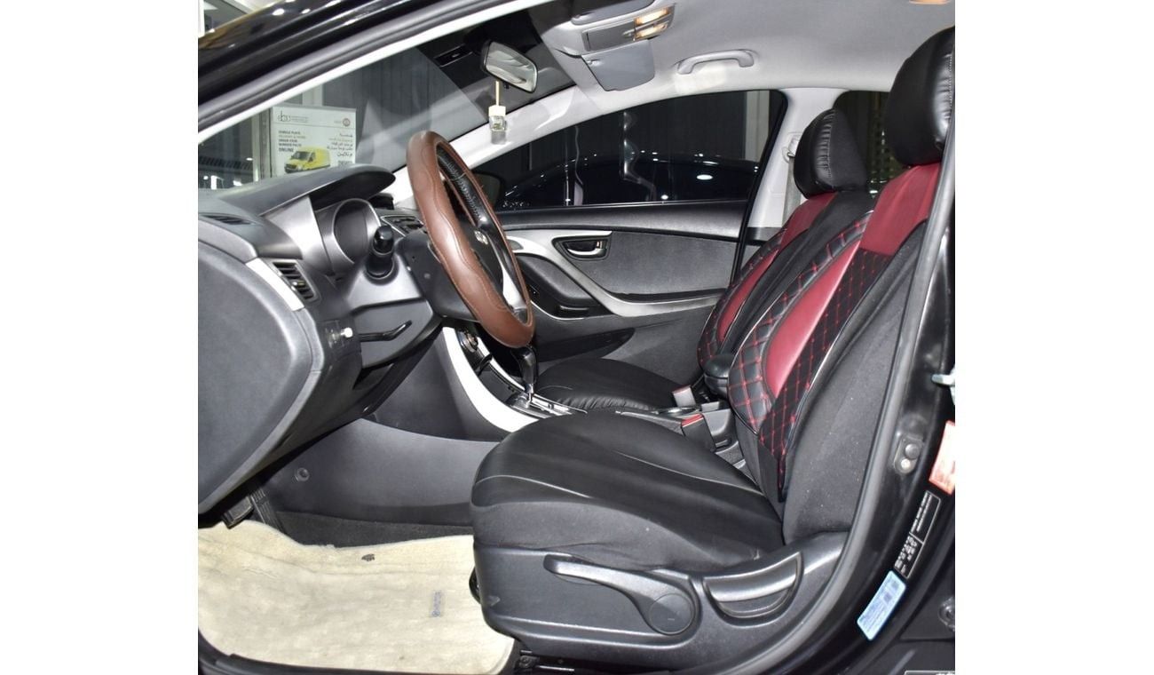 Hyundai Elantra EXCELLENT DEAL for our Hyundai Elantra ( 2014 Model ) in Black Color GCC Specs