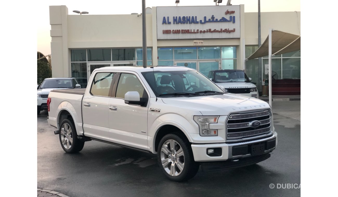 فورد F 150 موديل 2017 ليمتد حاله ممتازه من الداخل والخارج صبغ وكاله كراسي جلد ومثبت سرعه وتحكم كهربي كامل ونظام