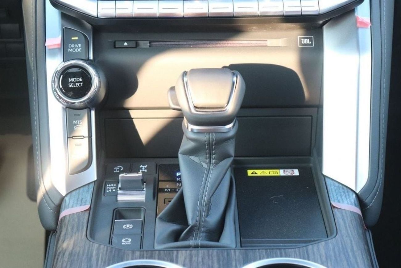 تويوتا لاند كروزر 3.5L GR, SUNROOF, LEATHER SEAT, ELECTRIC SEAT, JBL SOUND SYSTEM, REAR TV, MODEL 2023 FOR EXPORT