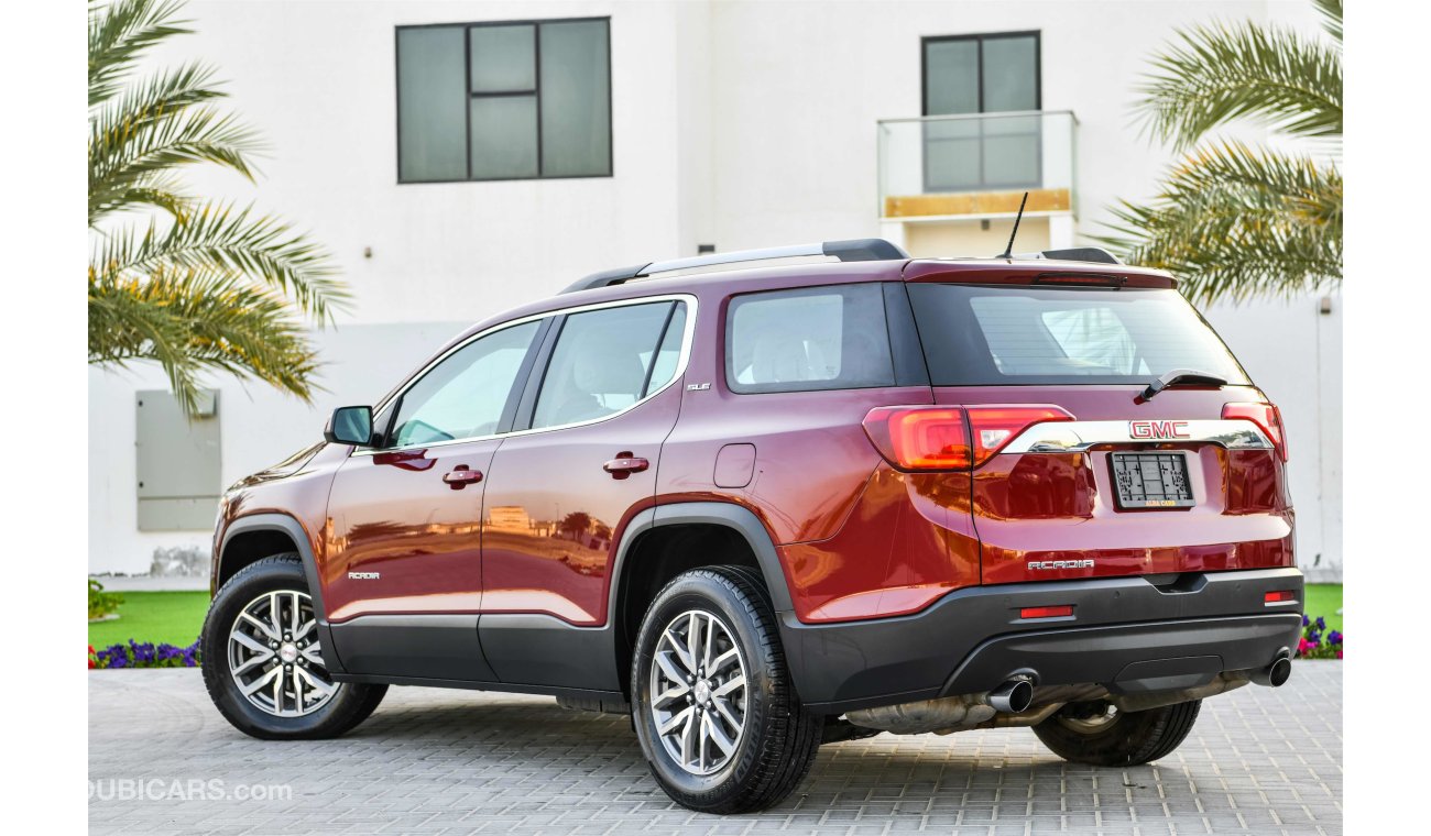 GMC Acadia Agency Warranty! Low Mileage! GCC - AED 1,705 per month - 0% Downpayment