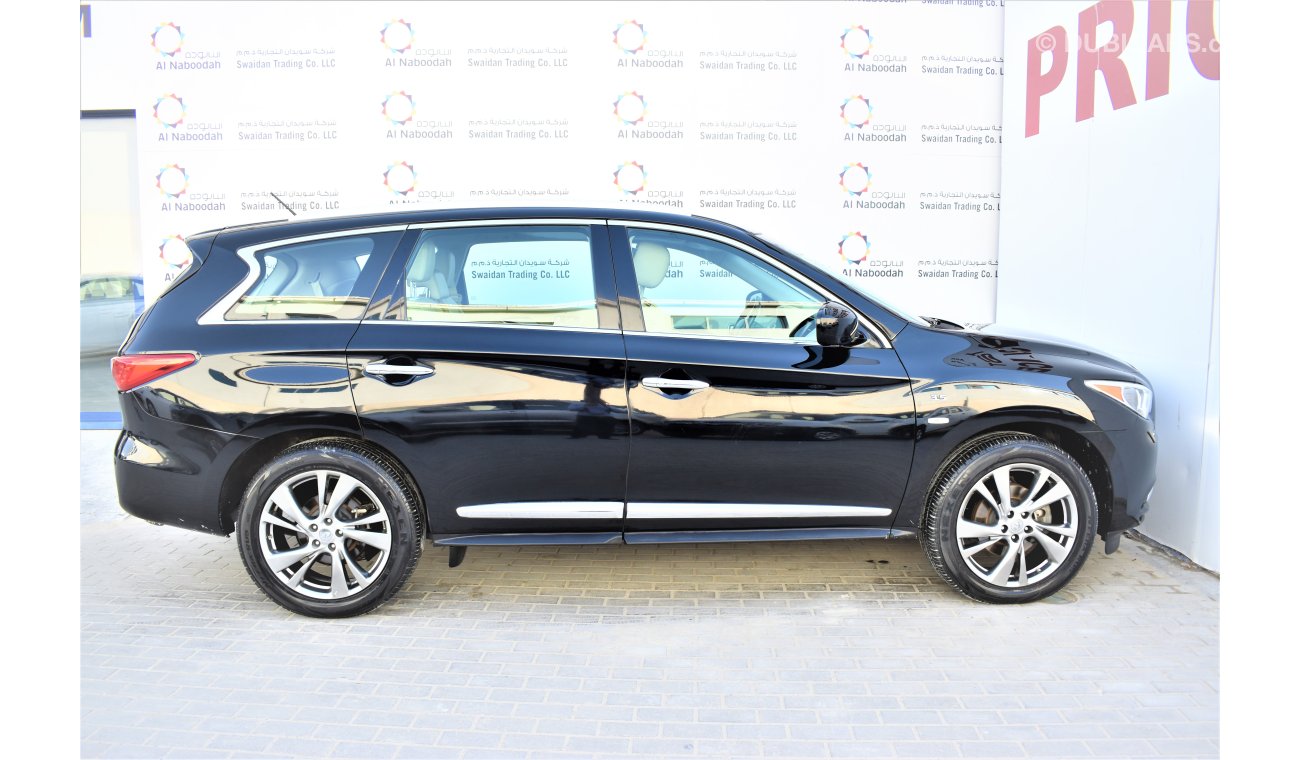 إنفينيتي QX60 3.5L LUXURY V6 2015 GCC SPECS DEALER WARRANTY