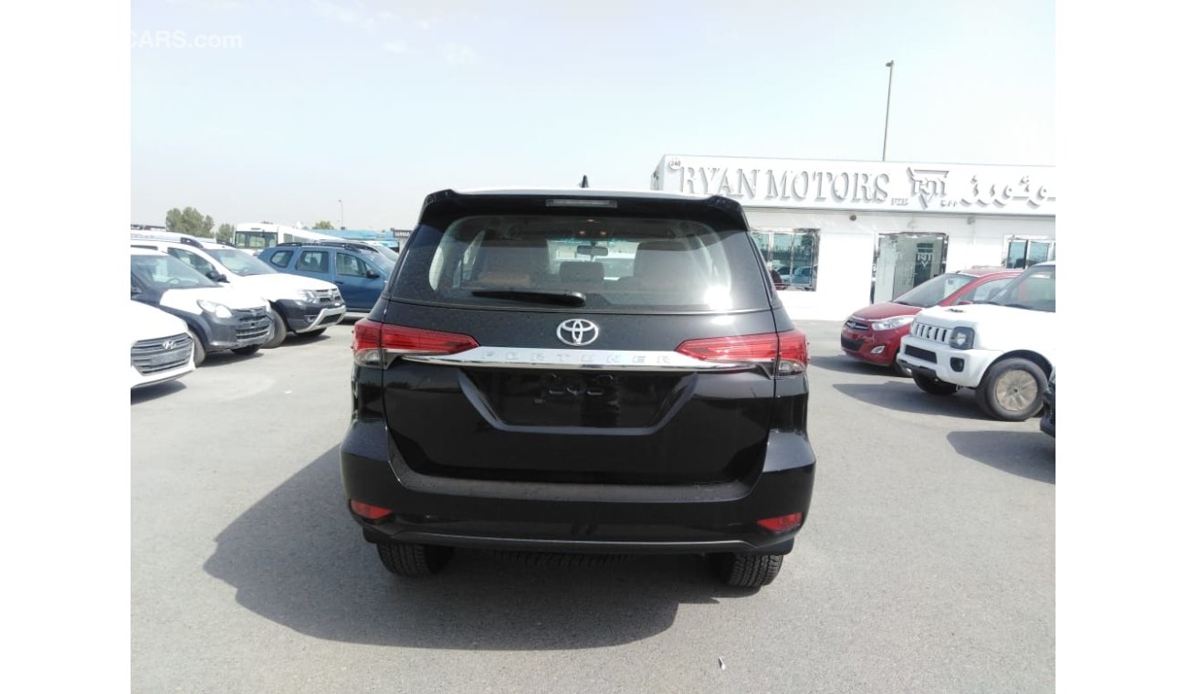 Toyota Fortuner BLACK AUTO TRANSMISSION SUV PETROL 2019 MODEL 2.7L ENGINE 4 CYLINDER ONLY FOR EXPORT