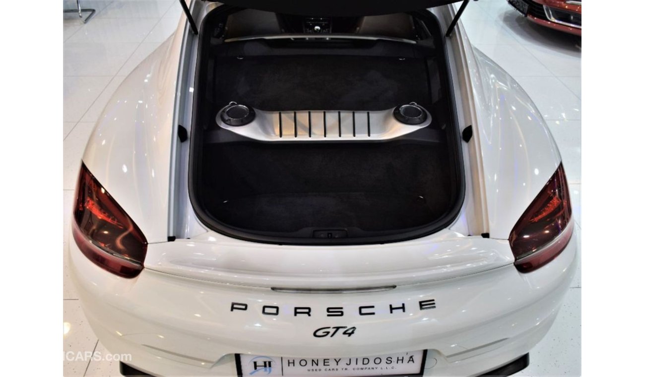 بورش كايمان 718 EXCLUSIVE OFFER • 4,700 PM • 2016 Porsche GT4 Cayman 3.8 F6 RWD 380bhp • GCC • Porsche Warranty