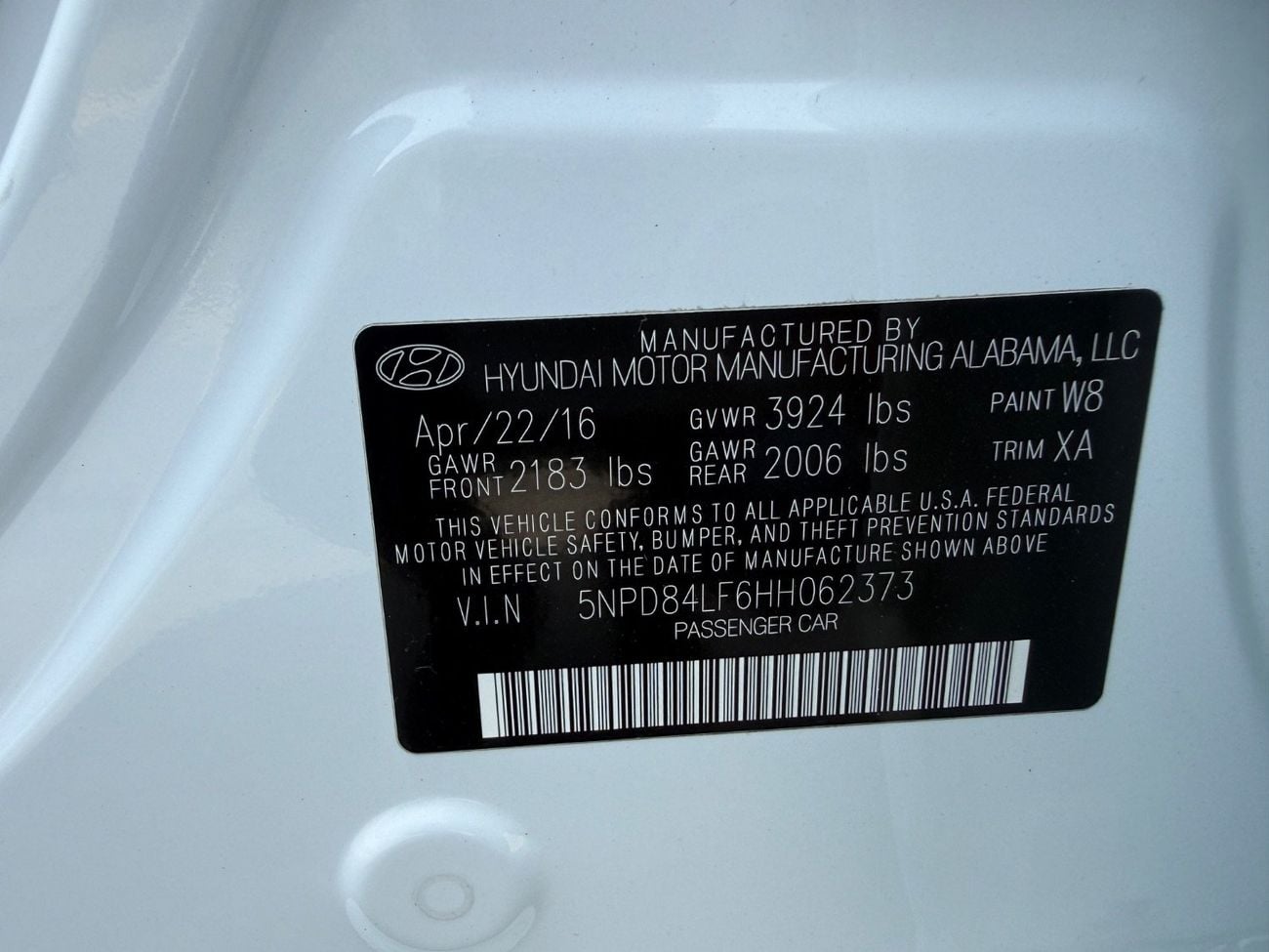 Hyundai Elantra GL 2.0L