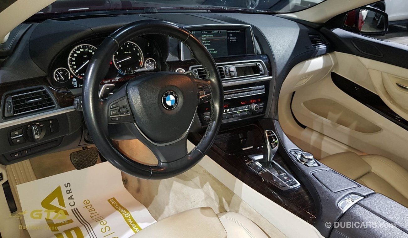 بي أم دبليو 640i "RESERVED" 2012 BMW 640i Coupe, Service History, GCC