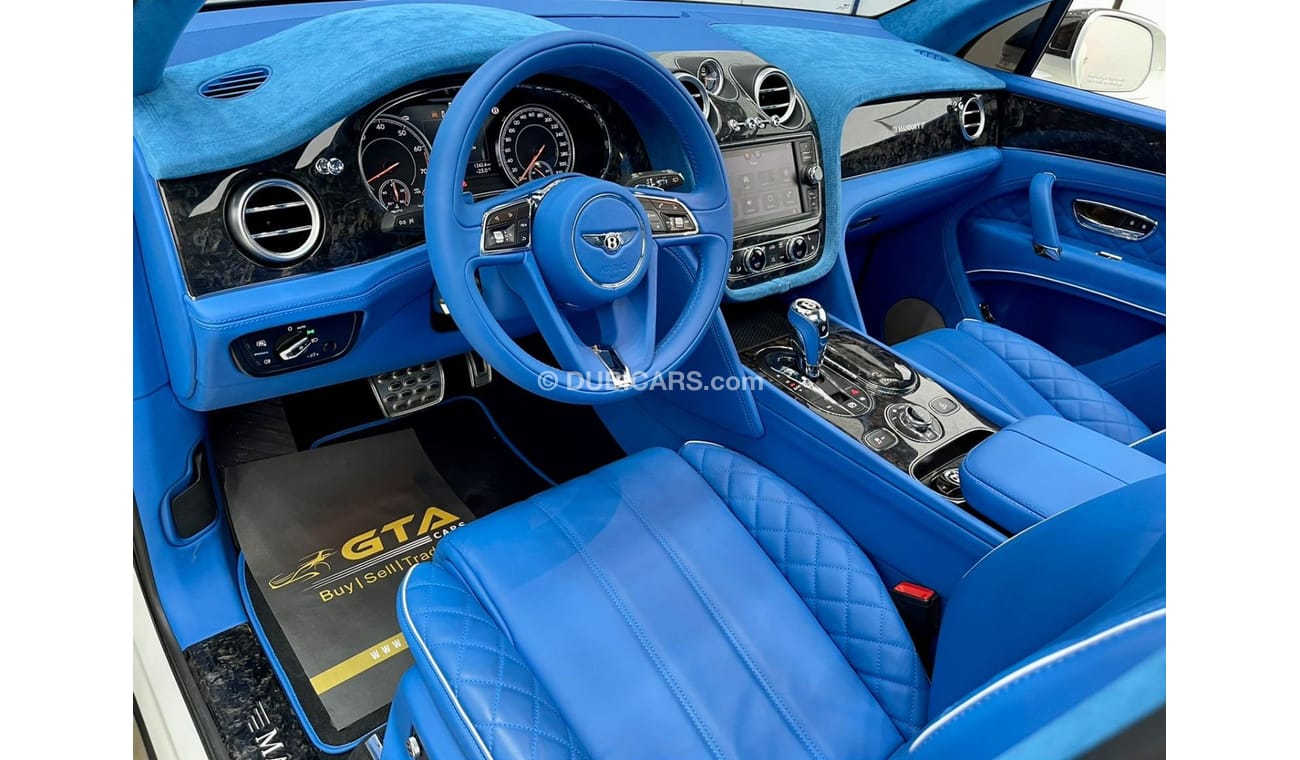 Bentley Bentayga Special Edition 2017 Bentley Bentayga Mansory W12, Only 1 in UAE Special Blue Interior, Full History