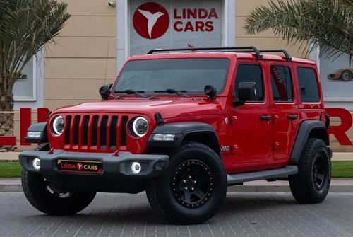 Jeep Wrangler Unlimited Sport 3.6L A/T Jeep Wrangler Unlimited Sport 2019 GCC under Warranty with Flexible Down-Pa