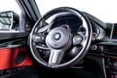 BMW X6 35i M Sport 3.0L X-Drive-MSport-GCC-Pearl White-Premium Red Leather Interior-M Sports Seats