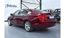 Chevrolet Impala EXCELLENT DEAL for our Chevrolet Impala LT ( 2016 Model! ) in Red Color! GCC Specs