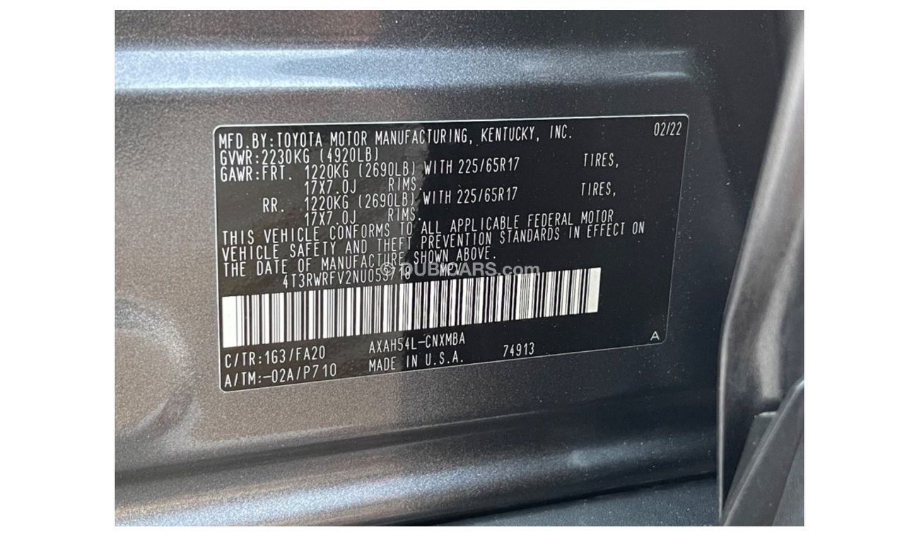 Toyota RAV4 2022 TOYOTA RAV4 XLE HYBRID IMPORTED FROM USA