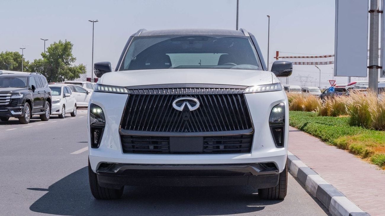 إنفينيتي QX80 AUTOGRAPH CAPTAIN CHAIRS 2026 Infiniti QX80 3.5L AT Petrol with Captain Seat (White-Red)