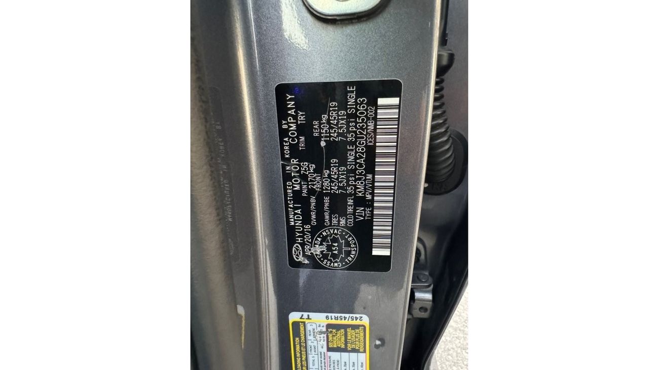 Hyundai Tucson GL 2016 Tucson 1.6 limited full